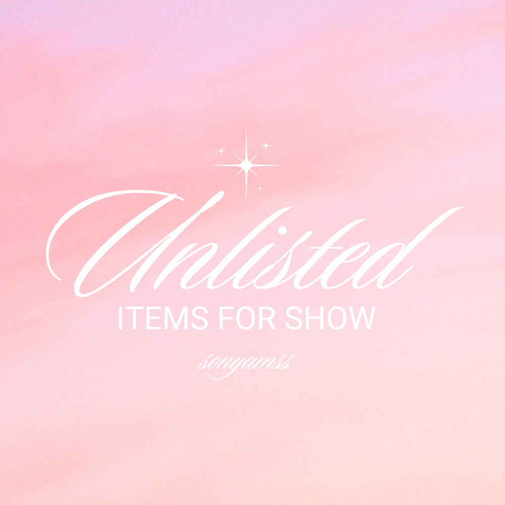 FOR SHOW Unlisted items Clothing🛍️✨